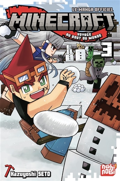 Couverture_minecraft manga officiel voyage au bout monde- t03