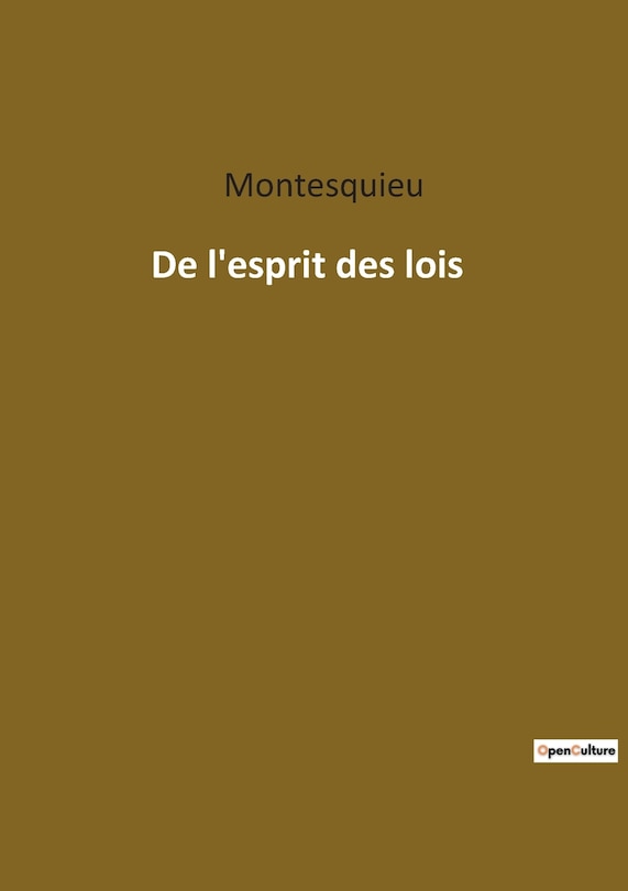 Couverture_De l'esprit des lois