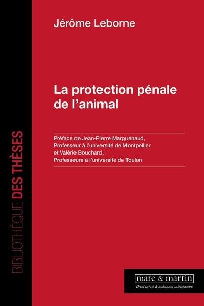 Front cover_La protection pénale de l'animal