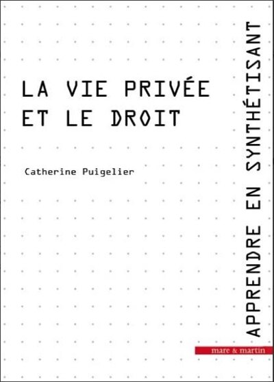 Couverture_La vie privée et le droit