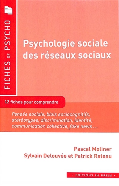 Front cover_Psychologie sociale des réseaux sociaux