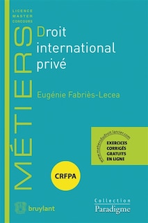 Front cover_Droit international privé