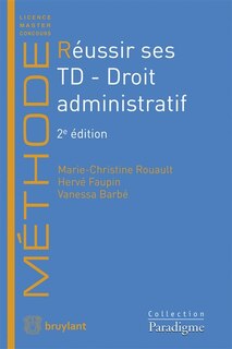 Couverture_Réussir ses TD. Droit administratif