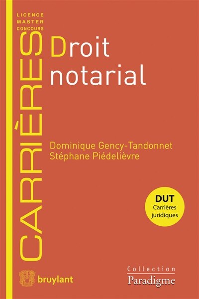 Front cover_Droit notarial