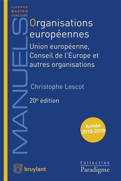Couverture_Organisations européennes