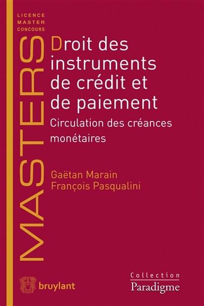 Couverture_Droit des instruments de crédit et de paiement