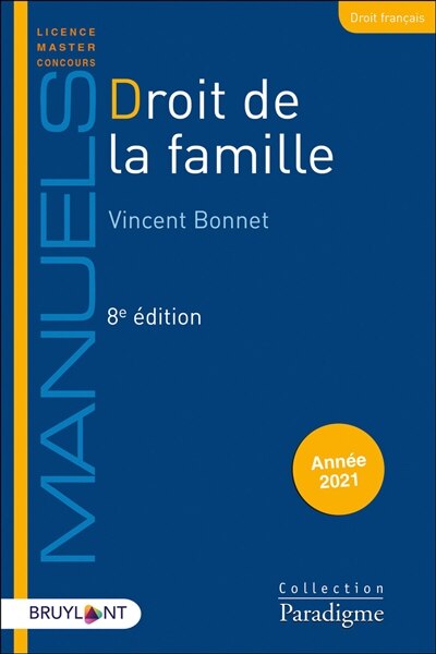Couverture_Droit de la famille : &eacute;dition 2021