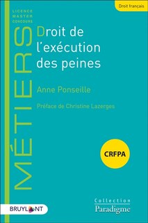 Front cover_Droit de l'exécution des peines
