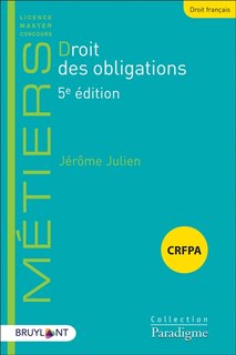 Front cover_Droit des obligations