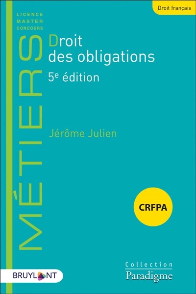 Front cover_Droit des obligations