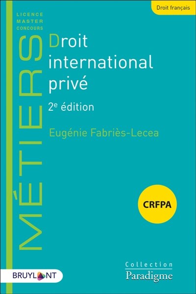 Front cover_Droit international privé