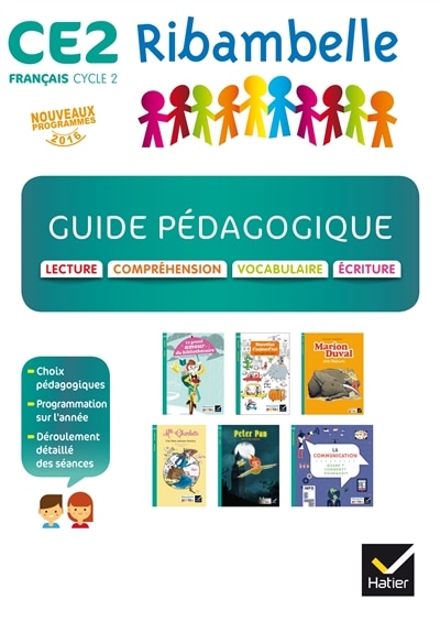 Front cover_Ribambelle français CE2, cycle 2 : guide prédagogique : nouveaux programmes 2016