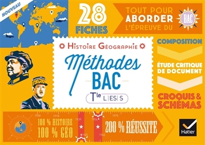 Couverture_M&eacute;thodes bac, histoire g&eacute;ographie terminale L, ES, S