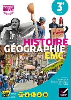 Front cover_Histoire géographie EMC 3e, cycle 4