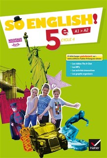 Couverture_So English ! 5e, cycle 4, A1-A2 : nouveaux programmes 2016