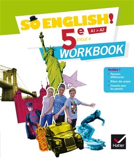 So English ! 5e, cycle 4, A1-A2: workbook