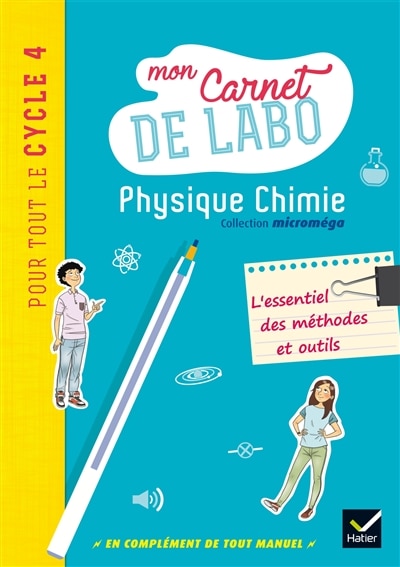 Couverture_Physique chimie pour tout le cycle 4 : mon carnet de labo