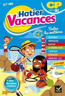 Couverture_Hatier vacances, CP vers le CE1, 6-7 ans