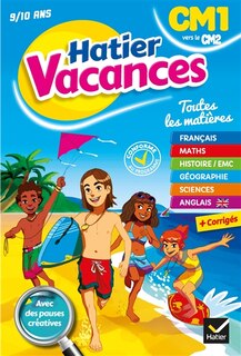Couverture_Hatier vacances, CM1 vers le CM2, 9-10 ans