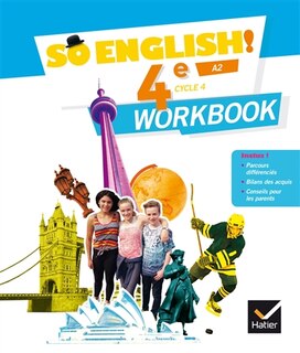 Front cover_So English ! 4e, cycle 4, A2 : workbook