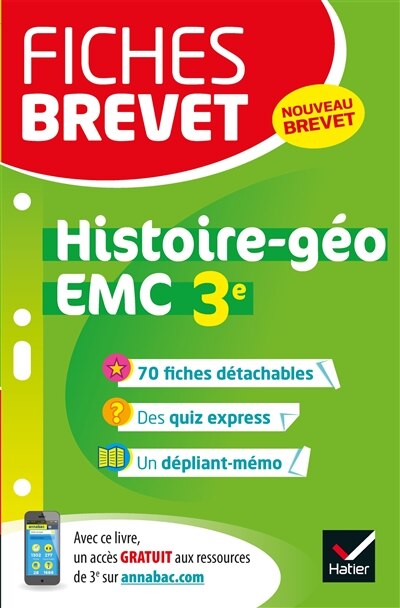 Front cover_Histoire géographie, enseignement moral et civique 3e