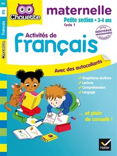 Front cover_Activités de français, maternelle petite section, 3-4 ans : cycle 1 : nouveaux programmes
