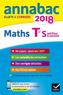 Couverture_Maths terminale S, spécifique & spécialité : 2018