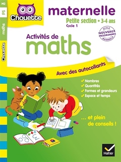 Couverture_Activités de maths, maternelle petite section, 3-4 ans : cycle 1 : nouveaux programmes
