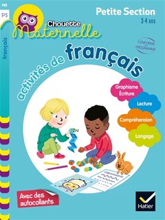 Front cover_Activités de français, maternelle petite section, 3-4 ans