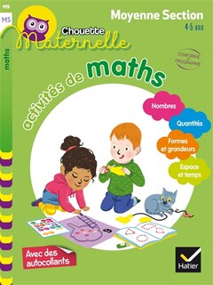 Couverture_Activit&eacute;s de maths, maternelle moyenne section, 4-5 ans