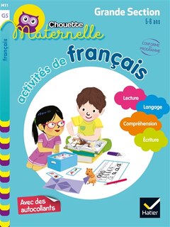 Couverture_Activit&eacute;s de fran&ccedil;ais, maternelle grande section, 5-6 ans