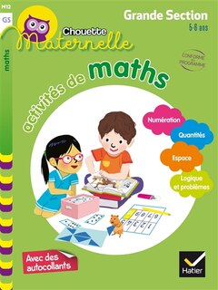 Couverture_Activit&eacute;s de maths, maternelle grande section, 5-6 ans
