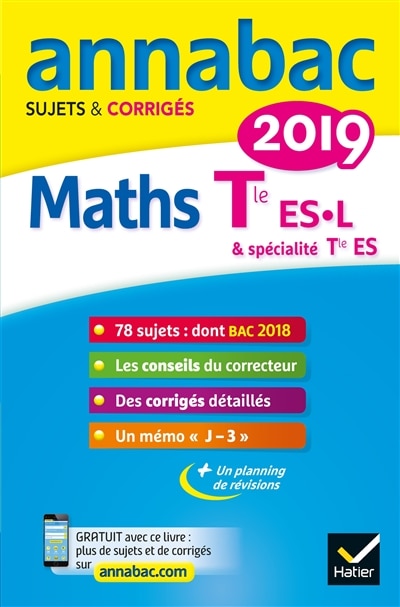 Front cover_Math&eacute;matiques terminale ES, L & sp&eacute;cialit&eacute; terminale ES