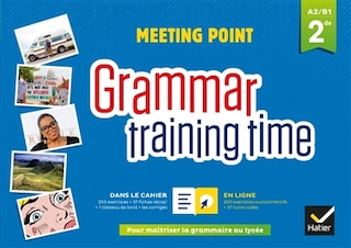 Front cover_Meeting point, grammar training time, 2de, A2-B1