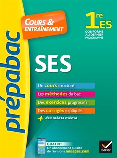 Front cover_SES, sciences &eacute;conomiques et sociales 1re ES