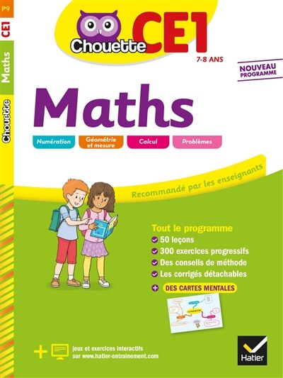 Front cover_Maths CE1, 7-8 ans