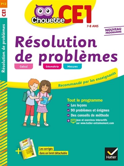 Front cover_Résolution de problèmes CE1, 7-8 ans