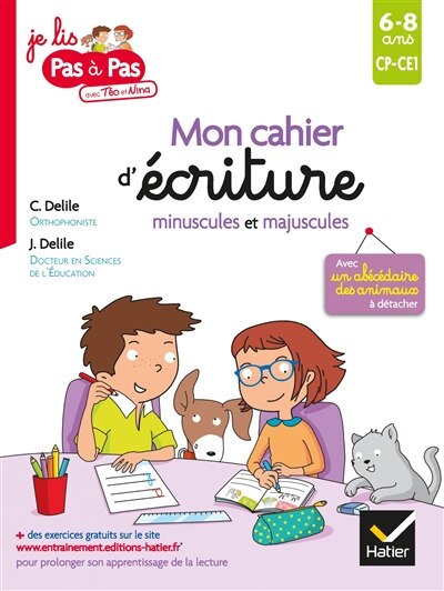 Couverture_Mon cahier d'écriture minuscules et majuscules