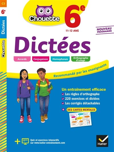 Front cover_Dictées 6e, 11-12 ans