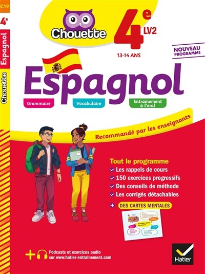 Front cover_Espagnol 4e LV2, 13-14 ans