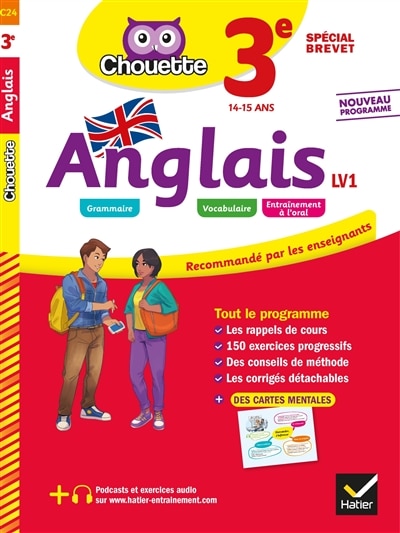 Couverture_Anglais LV1 3e, 14-15 ans