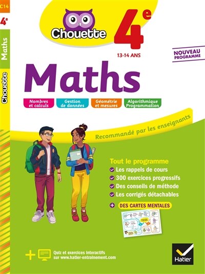 Front cover_Maths 4e, 13-14 ans