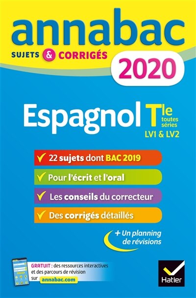 Couverture_Espagnol terminale toutes s&eacute;ries, LV1 & LV2