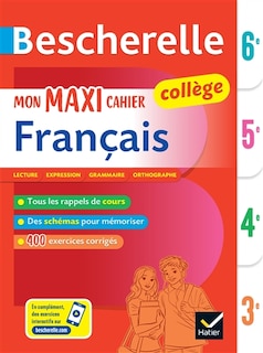 Couverture_Mon maxi cahier de français 6e, 5e, 4e, 3e