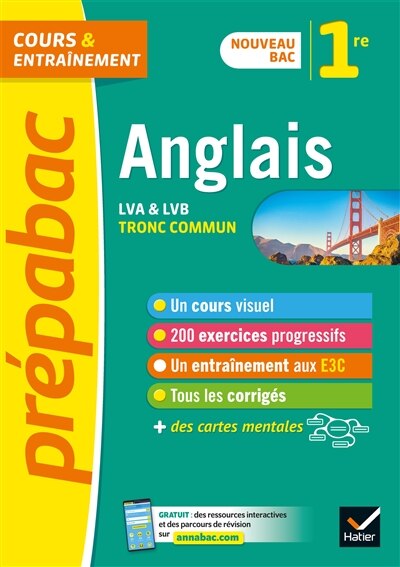 Couverture_Anglais, LVA & LVB tronc commun 1re g&eacute;n&eacute;rale