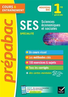 Couverture_SES spécialité, sciences économiques et sociales 1re générale