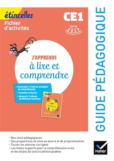 Front cover_J'apprends à lire et comprendre, CE1, fichier d'activités : guide pédagogique : édition 2019 programmes et repères