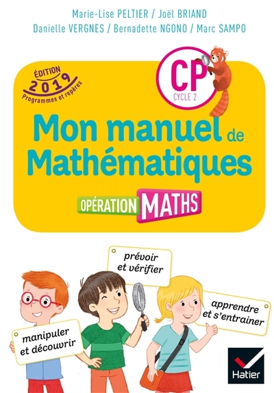 Front cover_Opération maths CP, cycle 2 : mon manuel de mathématiques