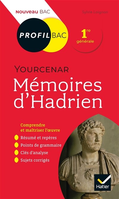 Front cover_Marguerite Yourcenar, Mémoires d'Hadrien (1951) : 1re générale : nouveau bac