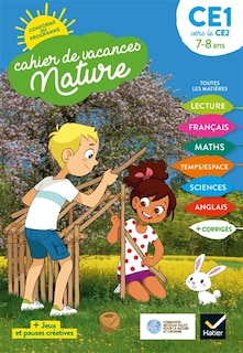 Couverture_Cahier de vacances nature, CE1 vers le CE2, 7-8 ans